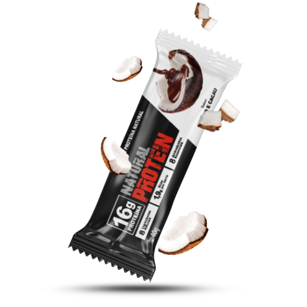 Barra de Proteína Natural Coco e Cacau
